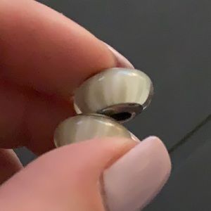 Grey Pandora Murano Glass Bead 2 of 2